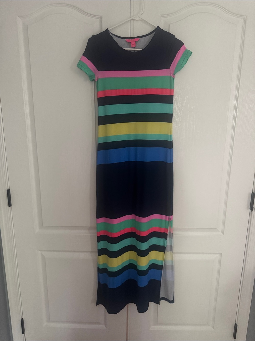 Lilly Pulitzer Striped Maxi Dress with Multicolor Bold Bands